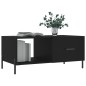 vidaXL Mesa de centro madera contrachapada negro 90x50x40 cm