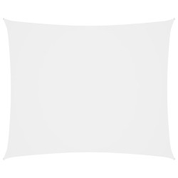 vidaXL Toldo de vela rectangular tela Oxford blanco 5x7 m