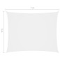 vidaXL Toldo de vela rectangular tela Oxford blanco 5x7 m vidaXL Toldo de vela rectangular tela Oxford blanco 5x7 m