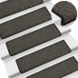 vidaXL Alfombra autoadhesiva escalera sisal 15 uds antracita 65x21x4cm vidaXL Alfombra autoadhesiva escalera sisal 15 uds antracita 65x21x4cm