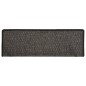 vidaXL Alfombra autoadhesiva escalera sisal 15 uds antracita 65x21x4cm vidaXL Alfombra autoadhesiva escalera sisal 15 uds antracita 65x21x4cm