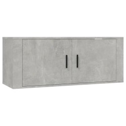 vidaXL Mueble para TV de pared gris hormigón 100x34,5x40 cm