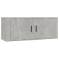 vidaXL Mueble para TV de pared gris hormigón 100x34,5x40 cm vidaXL Mueble para TV de pared gris hormigón 100x34,5x40 cm