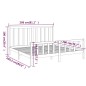 vidaXL Estructura de cama de madera maciza de pino negra 200x200 cm