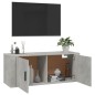vidaXL Mueble para TV de pared gris hormigón 100x34,5x40 cm vidaXL Mueble para TV de pared gris hormigón 100x34,5x40 cm