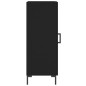 vidaXL Aparador de madera contrachapada negro 34,5x34x90 cm vidaXL Aparador de madera contrachapada negro 34,5x34x90 cm