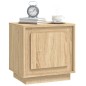 vidaXL Mesitas de noche 2 uds madera contrachapada roble 44x35x45 cm vidaXL Mesitas de noche 2 uds madera contrachapada roble 44x35x45 cm