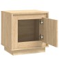 vidaXL Mesitas de noche 2 uds madera contrachapada roble 44x35x45 cm vidaXL Mesitas de noche 2 uds madera contrachapada roble 44x35x45 cm