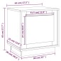 vidaXL Mesitas de noche 2 uds madera contrachapada roble 44x35x45 cm vidaXL Mesitas de noche 2 uds madera contrachapada roble 44x35x45 cm