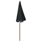 vidaXL Sombrilla con palo de acero gris antracita 240 cm vidaXL Sombrilla con palo de acero gris antracita 240 cm