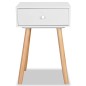 vidaXL Mesitas de noche 2 uds madera maciza de pino blanco 40x30x61 cm vidaXL Mesitas de noche 2 uds madera maciza de pino blanco 40x30x61 cm