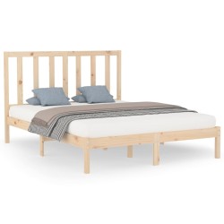 vidaXL Estructura de cama de madera maciza 160x200 cm