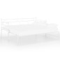 vidaXL Estructura de sofá cama extraíble metal blanco 90x200 cm vidaXL Estructura de sofá cama extraíble metal blanco 90x200 cm