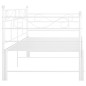 vidaXL Estructura de sofá cama extraíble metal blanco 90x200 cm vidaXL Estructura de sofá cama extraíble metal blanco 90x200 cm