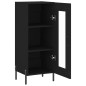 vidaXL Aparador de madera contrachapada negro 34,5x34x90 cm vidaXL Aparador de madera contrachapada negro 34,5x34x90 cm