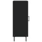 vidaXL Aparador de madera contrachapada negro 34,5x34x90 cm vidaXL Aparador de madera contrachapada negro 34,5x34x90 cm