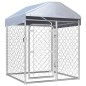 vidaXL Perrera de exterior con techo 100x100x125 cm