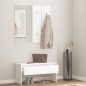 vidaXL Set de muebles de recibidor madera contrachapada roble ahumado 
