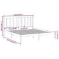 vidaXL Estructura de cama de madera maciza 160x200 cm