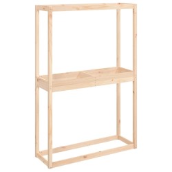 vidaXL Soporte para neumáticos madera maciza de pino 120x40x180 cm