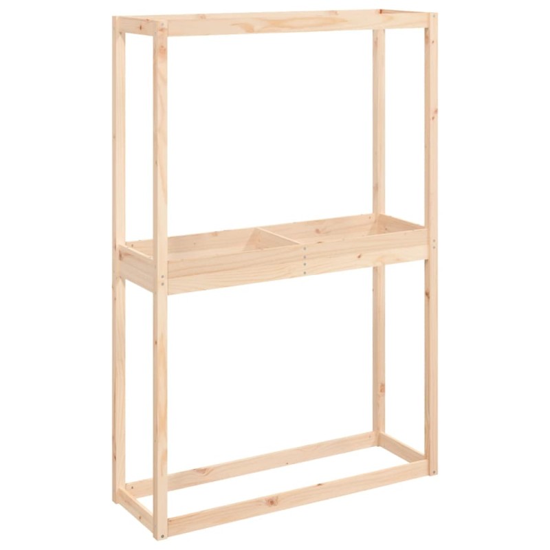 vidaXL Soporte para neumáticos madera maciza de pino 120x40x180 cm vidaXL Soporte para neumáticos madera maciza de pino 120x40x180 cm