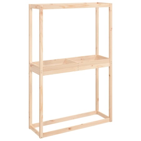 vidaXL Soporte para neumáticos madera maciza de pino 120x40x180 cm