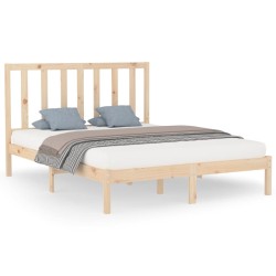 vidaXL Estructura de cama madera maciza 150x200 cm