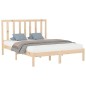 vidaXL Estructura de cama madera maciza 150x200 cm