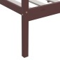 vidaXL Estructura de cama madera maciza pino marrón oscuro 90x200 cm