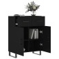 vidaXL Aparador de madera de ingeniería negro 69,5x34x90 cm vidaXL Aparador de madera de ingeniería negro 69,5x34x90 cm