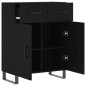 vidaXL Aparador de madera de ingeniería negro 69,5x34x90 cm vidaXL Aparador de madera de ingeniería negro 69,5x34x90 cm