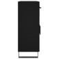 vidaXL Aparador de madera de ingeniería negro 69,5x34x90 cm vidaXL Aparador de madera de ingeniería negro 69,5x34x90 cm