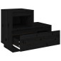 vidaXL Mesitas de noche 2 uds madera maciza de pino negro 60x34x51 cm vidaXL Mesitas de noche 2 uds madera maciza de pino negro 60x34x51 cm
