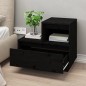 vidaXL Mesitas de noche 2 uds madera maciza de pino negro 60x34x51 cm vidaXL Mesitas de noche 2 uds madera maciza de pino negro 60x34x51 cm