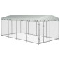 vidaXL Perrera de exterior con techo 8x4x2,3 m vidaXL Perrera de exterior con techo 8x4x2,3 m