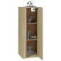 vidaXL Mueble para TV de pared roble Sonoma 40x34,5x100 cm vidaXL Mueble para TV de pared roble Sonoma 40x34,5x100 cm
