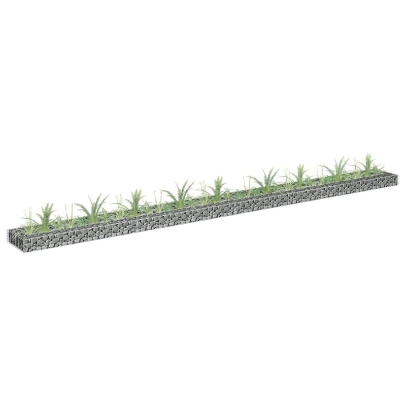 vidaXL Arriate de gaviones de acero galvanizado 360x30x10 cm vidaXL Arriate de gaviones de acero galvanizado 360x30x10 cm