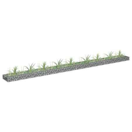 vidaXL Arriate de gaviones de acero galvanizado 360x30x10 cm