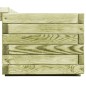vidaXL Banco de jardín con jardineras de madera de pino impregnada vidaXL Banco de jardín con jardineras de madera de pino impregnada