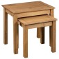 vidaXL Mesas apilables 2 unidades madera maciza de pino Panama Range vidaXL Mesas apilables 2 unidades madera maciza de pino Panama Range