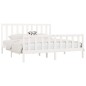 vidaXL Estructura de cama de madera maciza blanca 200x200 cm