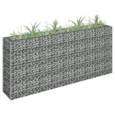vidaXL Arriate de gaviones de acero galvanizado 180x30x90 cm