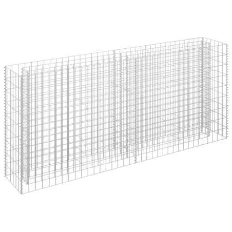 vidaXL Arriate de gaviones de acero galvanizado 180x30x90 cm