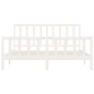 vidaXL Estructura de cama de madera maciza blanca 200x200 cm