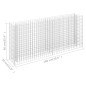 vidaXL Arriate de gaviones de acero galvanizado 180x30x90 cm