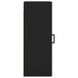 vidaXL Armario de pared negro 34,5x34x90 cm vidaXL Armario de pared negro 34,5x34x90 cm