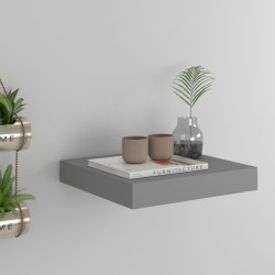 vidaXL Estante flotante de pared MDF gris 23x23,5x3,8 cm
