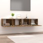 vidaXL Mueble de TV 2 uds madera contrachapada color roble 80x30x30 cm vidaXL Mueble de TV 2 uds madera contrachapada color roble 80x30x30 cm