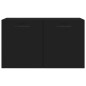 vidaXL Armario de pared madera de ingeniería negro 60x36,5x35 cm vidaXL Armario de pared madera de ingeniería negro 60x36,5x35 cm