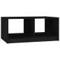vidaXL Mesa de centro de madera maciza de pino negra 75x50x33,5 cm vidaXL Mesa de centro de madera maciza de pino negra 75x50x33,5 cm